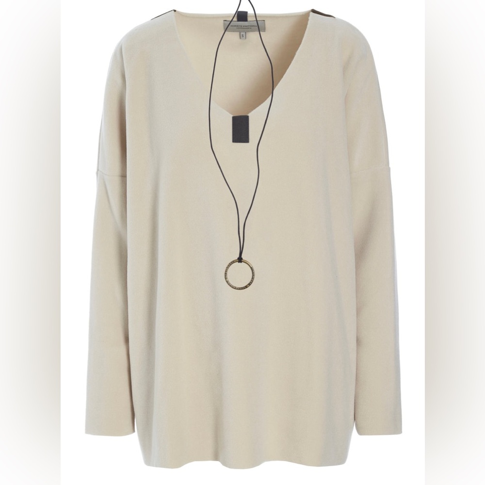 HENRIETTE STEFFENSEN
Fleece oversized V-neck top Sweater